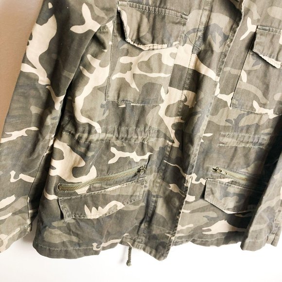 Sky & Sparrow Camo Anorak Utility Jacket - Picture 4 of 7